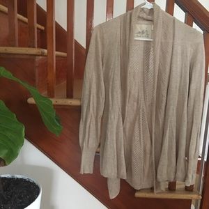 Anthropologie angel of the north light cardigan